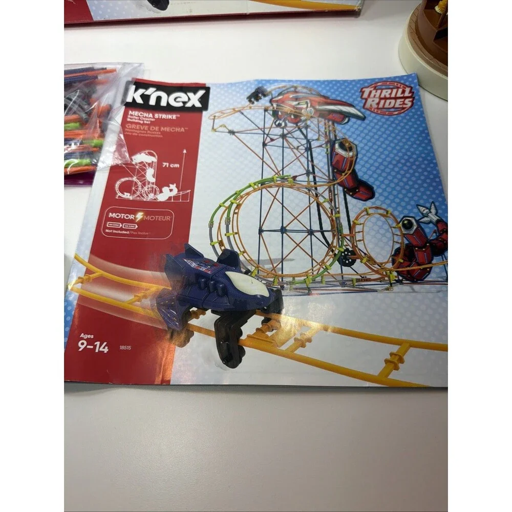 K'nex 18515 Mecha Strike Roller Coaster Replacement Parts - Green Motor, Manual